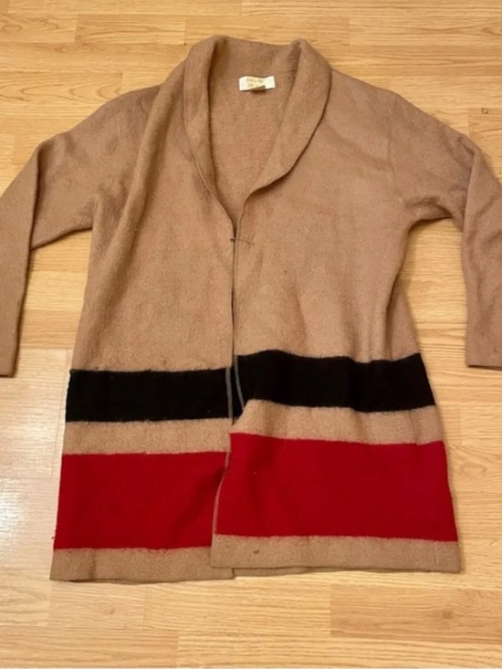 Vintage Sweaters - Vintage Brown Wool Duster Sweater
